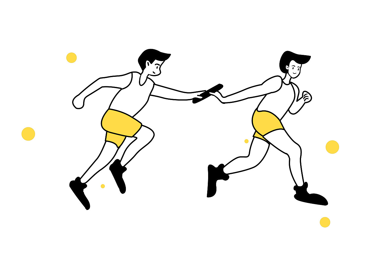 2020东京奥运会田径运动插画