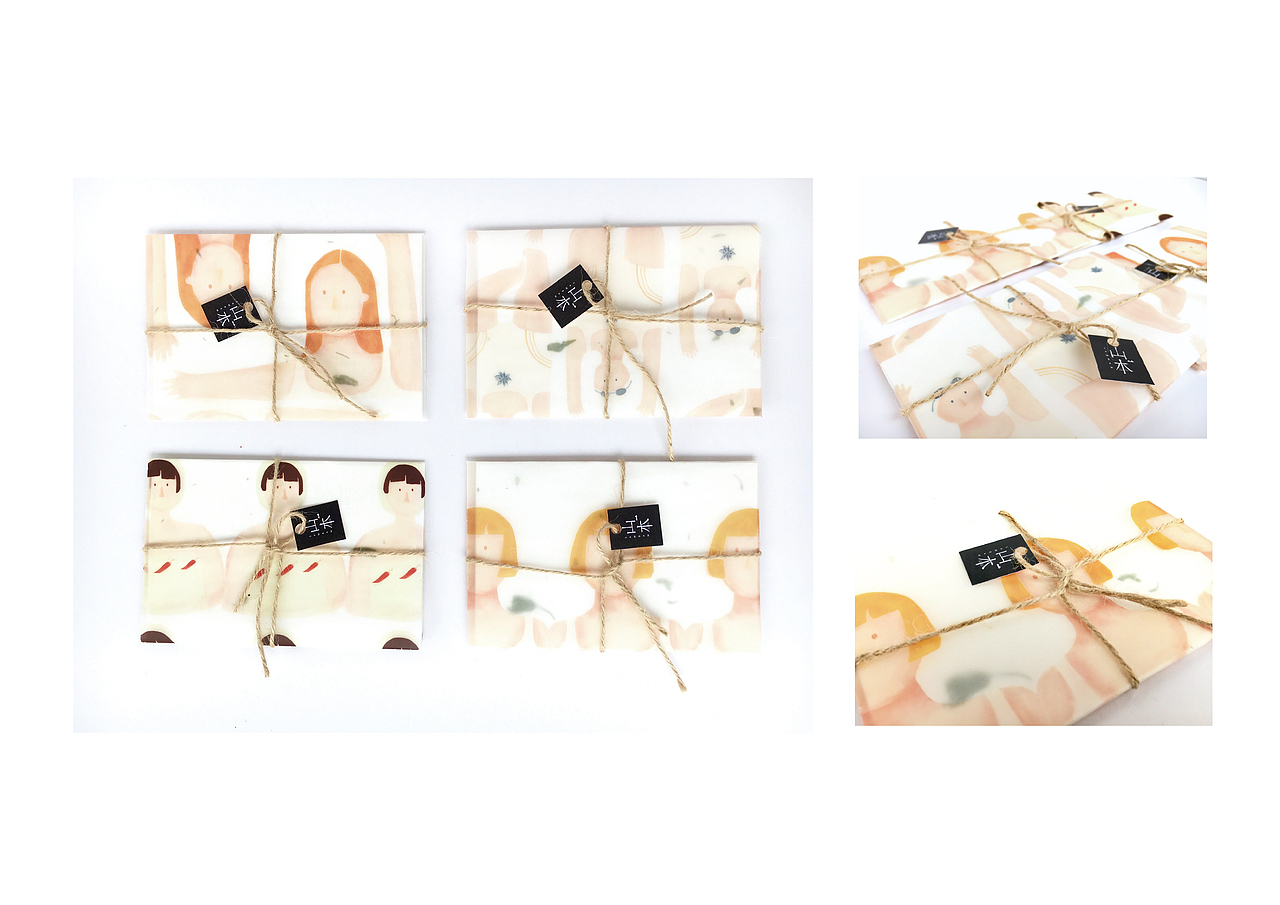 手工硫酸纸信封展示