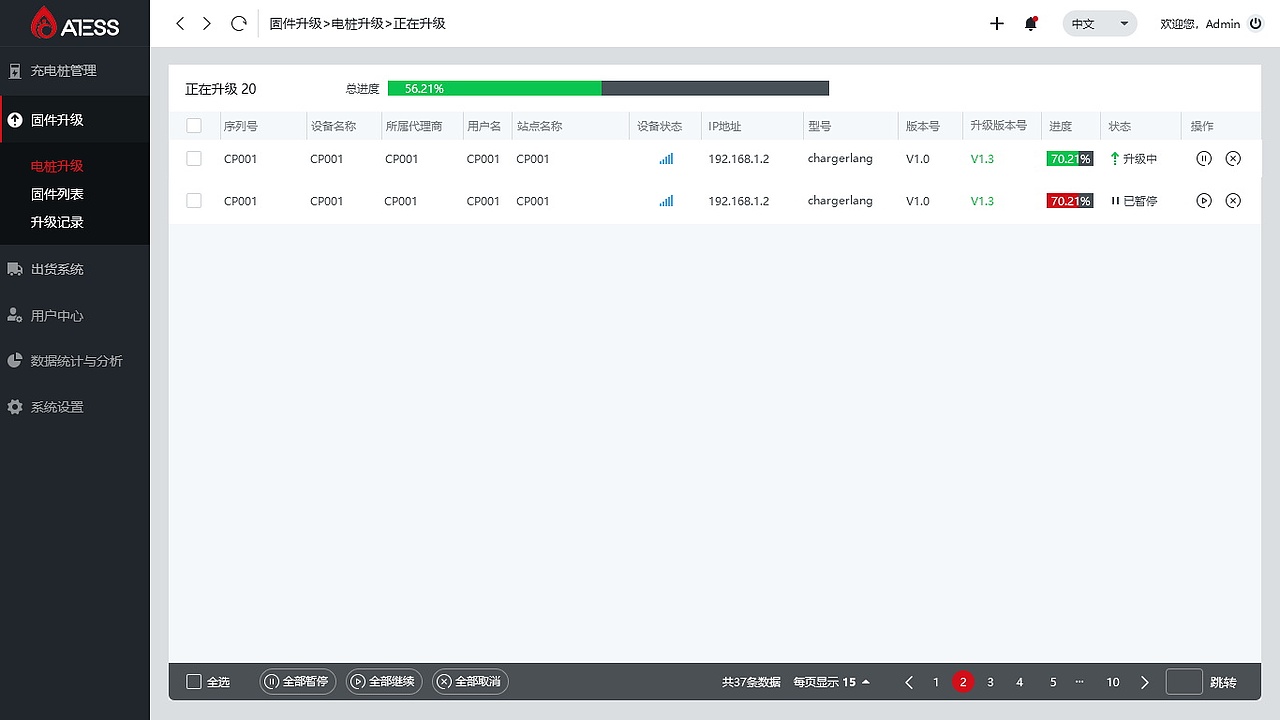 充电桩后台管理系统