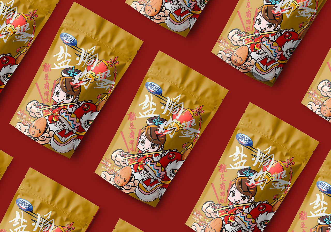 贤哥辣条卤蛋包装