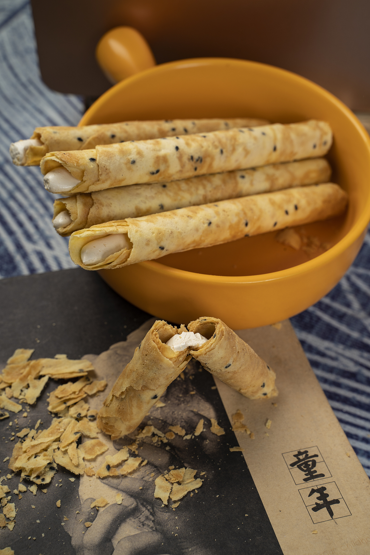 来一口酥脆的蛋卷