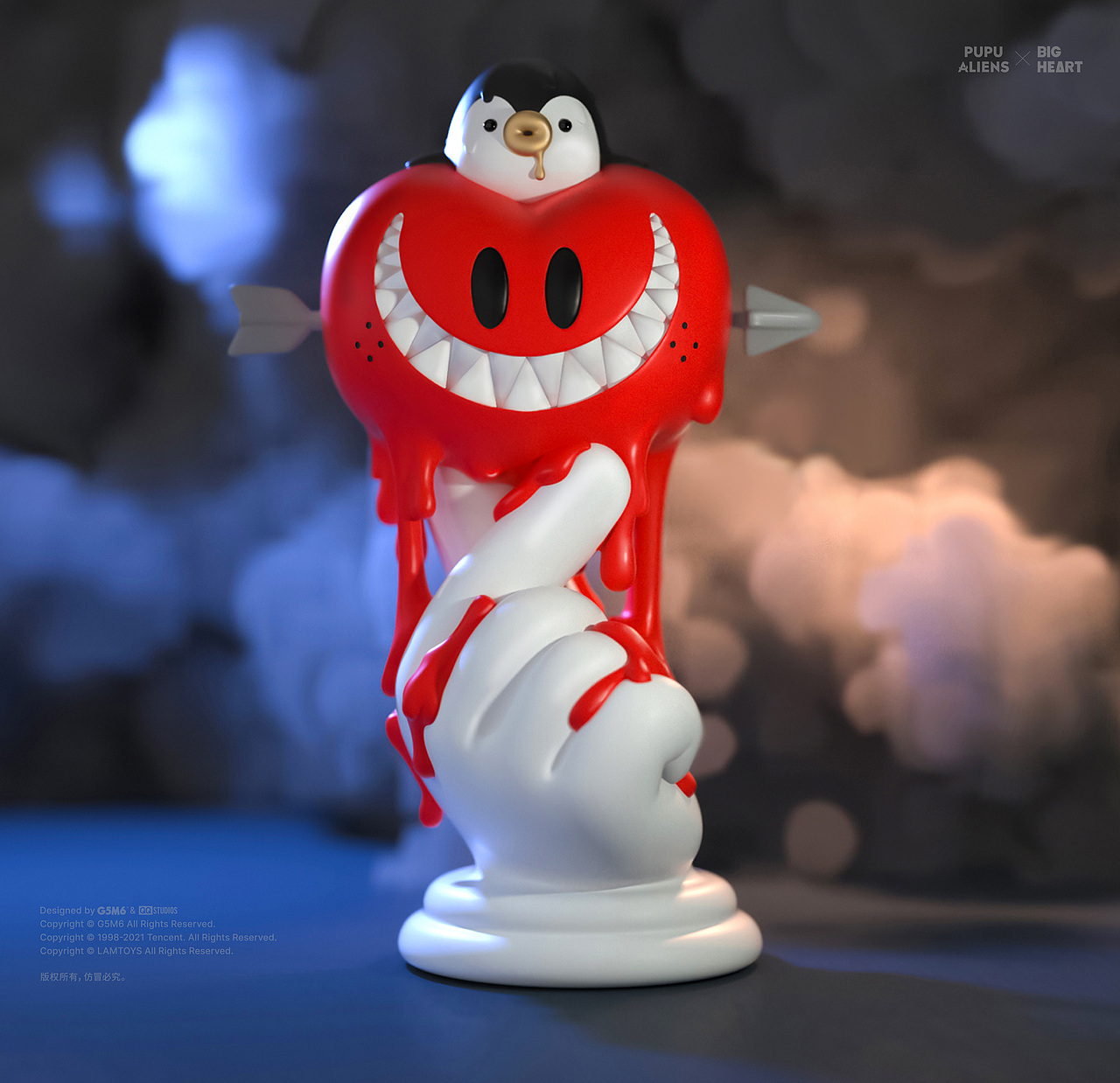 G5M6 | 腾讯PUPU Aliens x BIG HEART联名限量款曝光