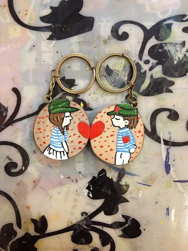 手绘钥匙牌（图ZNjMzNTE1NzY=） - 工艺品设计 - 站酷设计师W_X_L_原创素材 - 站酷ZCOOL