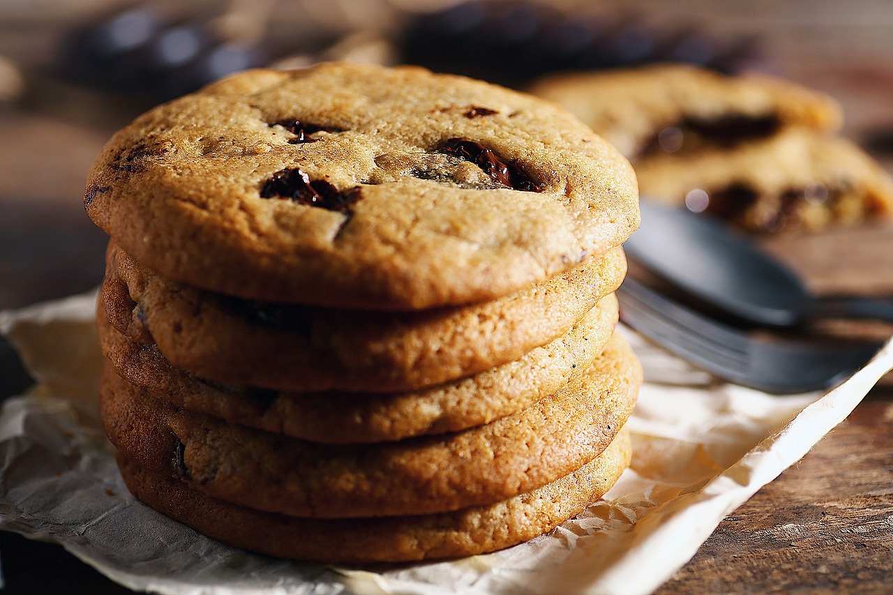 美式曲奇饼干手工巧克力饼干美食拍摄