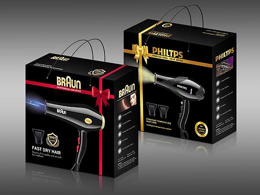 電器產品吹風筒包裝外盒設計（個人主頁-ZNDk4OTgzMjA=） - 包裝 - 站酷設計師wqt11原創(chuàng)素材 - 站酷ZCOOL