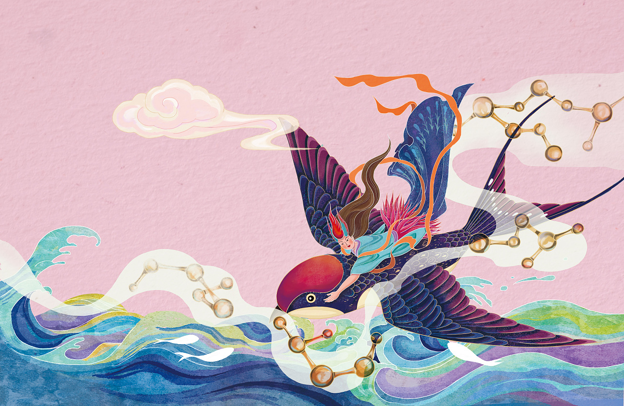 燕窝饮包装设计|插画|商业插画|瓜蓝 - 原创作品 - 站酷 (zcool)