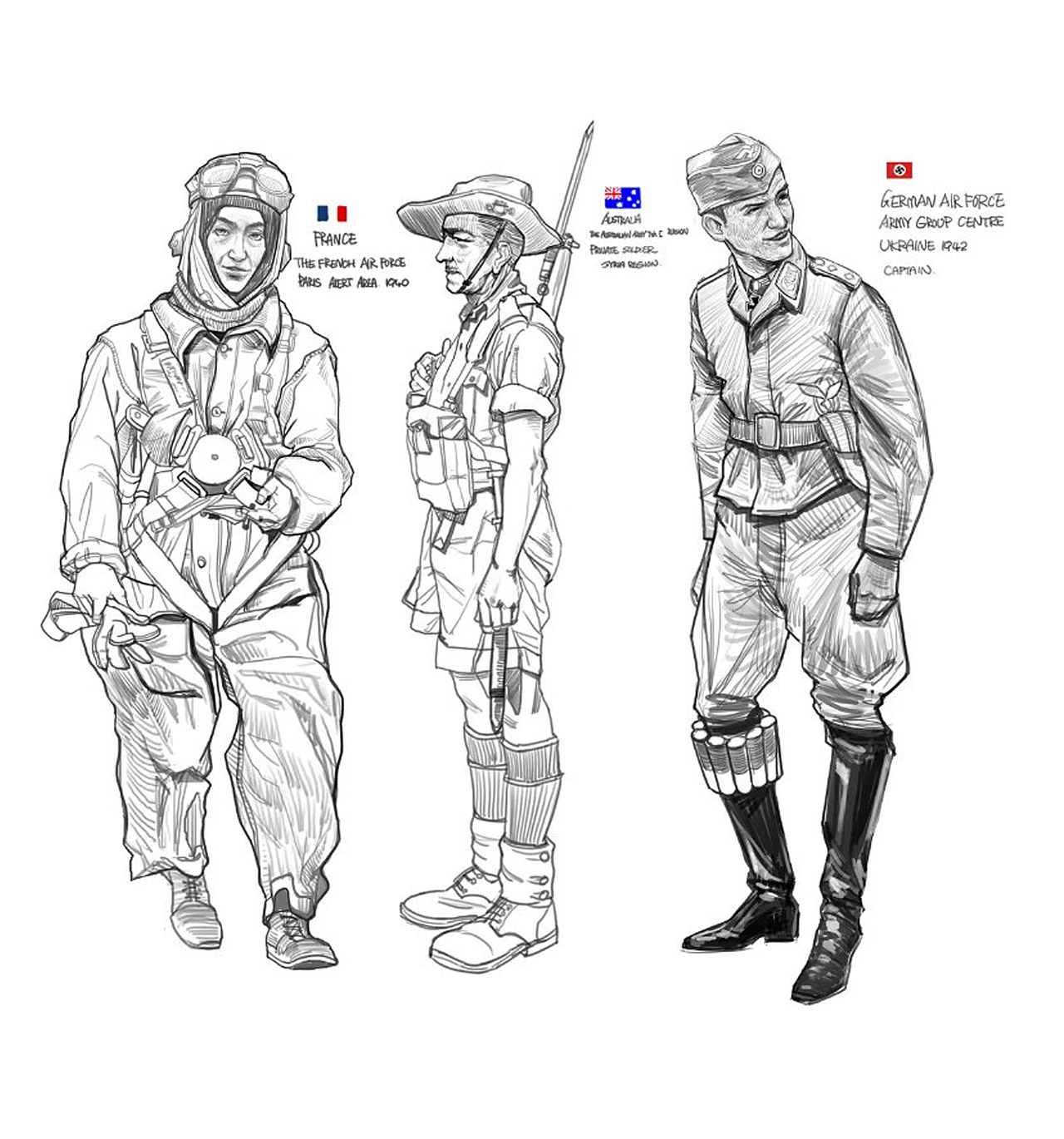 MY Battlefield sketch VER2.0（图ZMzY0NTcyNjg=） - 创作习作 - 站酷设计师文森的魔力鲨原创素材 - 站酷ZCOOL
