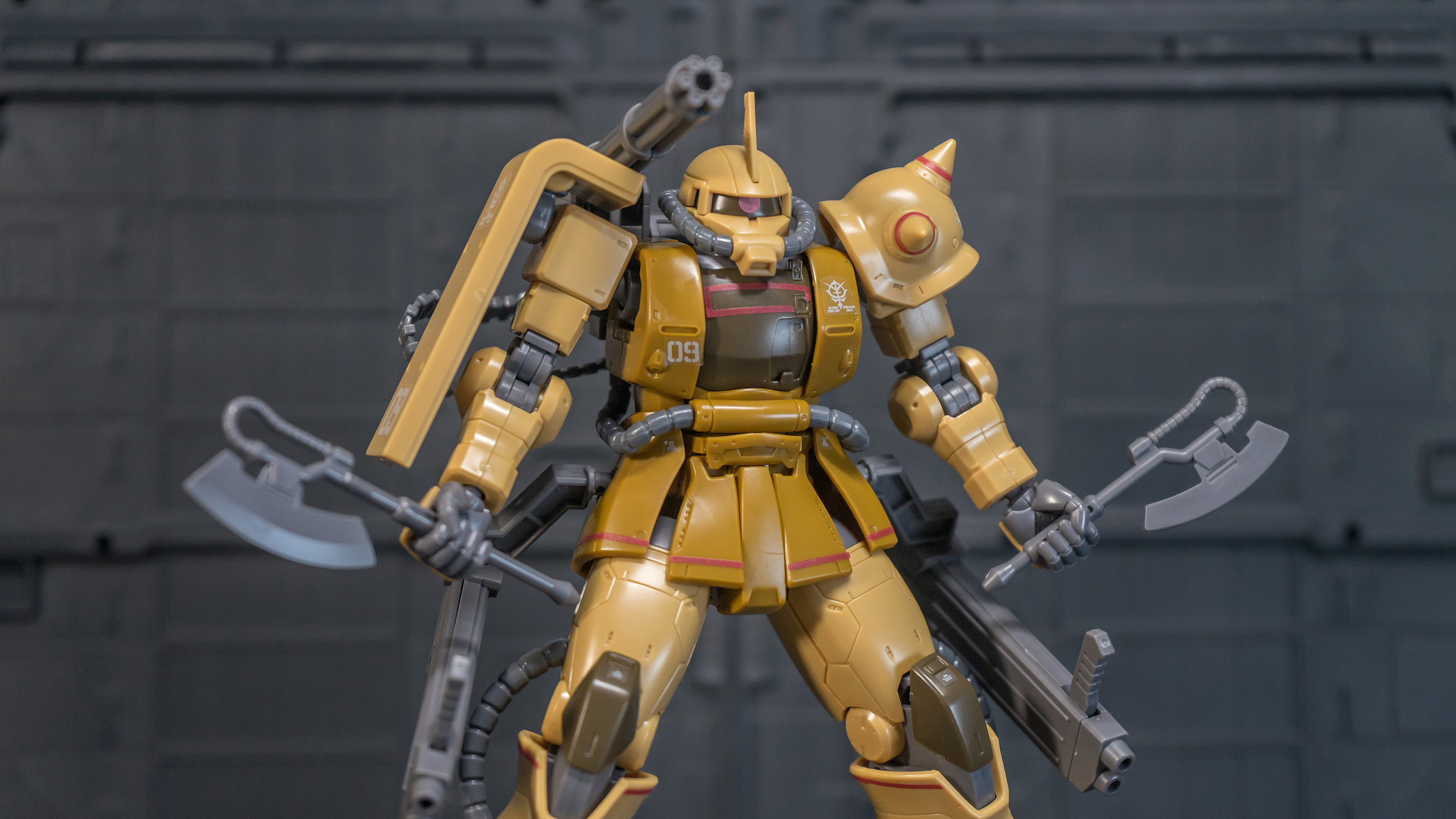 万代hggto019普通版ms06ck扎古半加农型