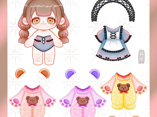棉花娃娃变装设计理念