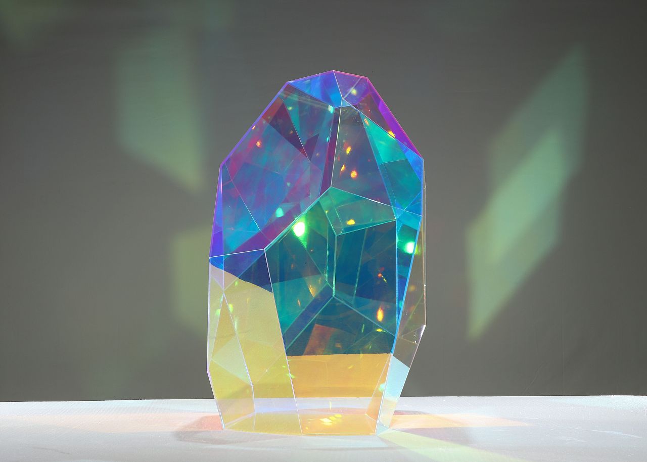 炫彩亚克力七彩有机玻璃工艺品