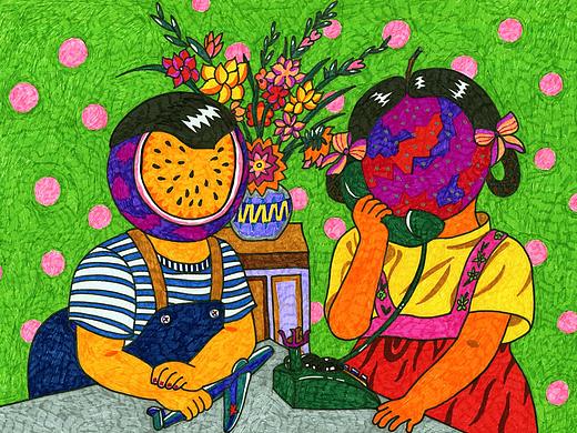 百香果插图设计 Passion fruit illustrations