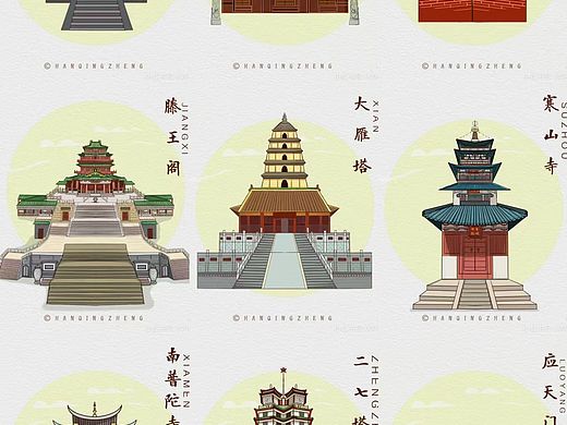 国潮建筑系列