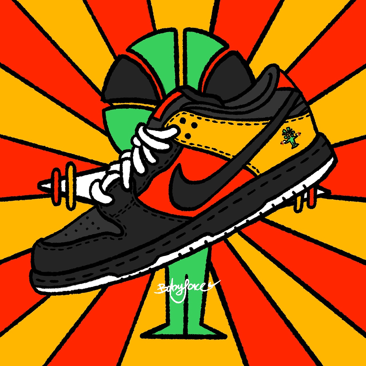 dunk年|插画|创作习作|小学生闹海_原创作品-站酷zcool