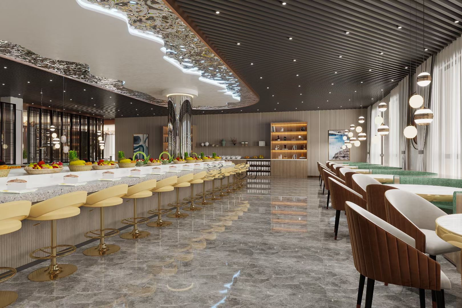 新中式风格餐厅——静雅端庄,质感十足