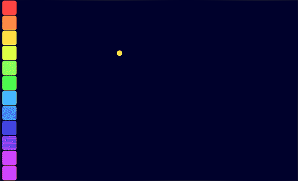 制作了一个自定义动态笔刷，可以自定义颜色，随便刷着玩吧，附线上试玩地址：https://editor.p5js.org/eleven/full/B1uLw1Fvm