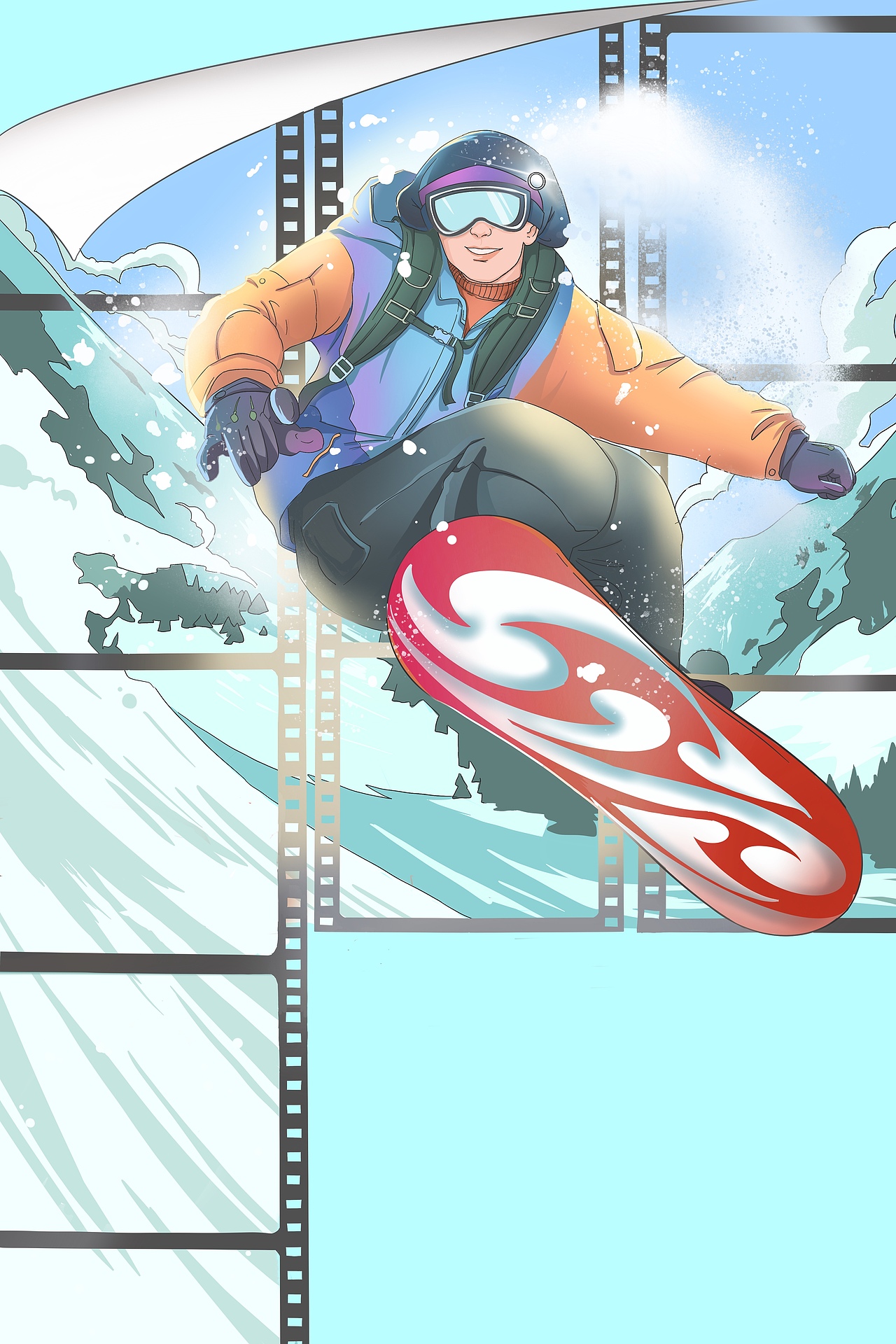 冬奥滑雪（图ZMjUyODEyMTc2） - 海报 - 站酷设计师Healer阿波呲原创素材 - 站酷ZCOOL