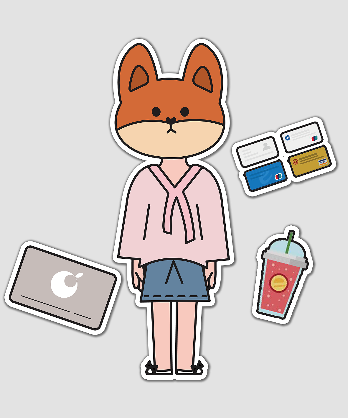 探探人物贴纸系列