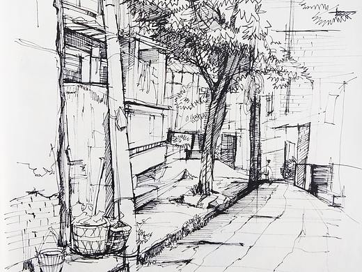 重庆 磁器口  写生