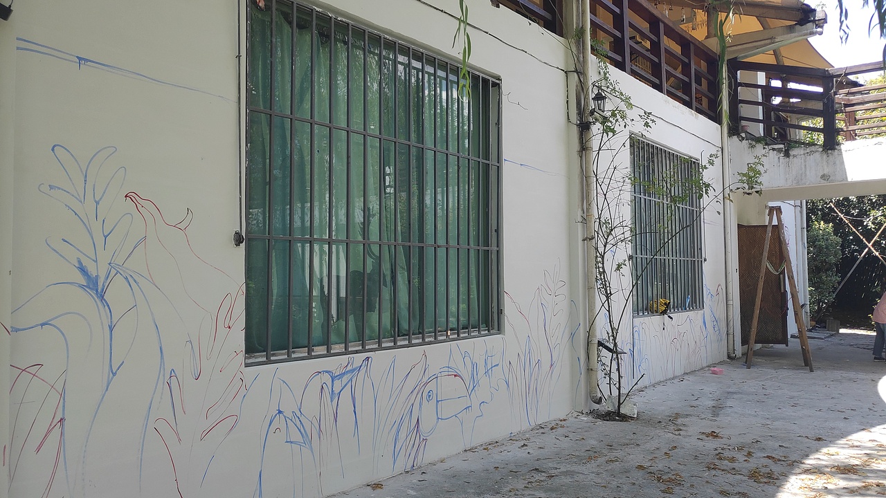 沐心轰趴别墅外墙手绘(改造)项目（图ZMTcwNzUxMzEy） - 商业插画 - 站酷设计师小王子_原创素材 - 站酷ZCOOL