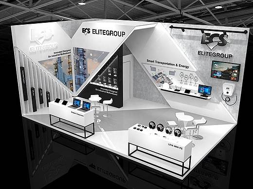 展位展会展台展览展点工装家装快闪店3d效果图设计