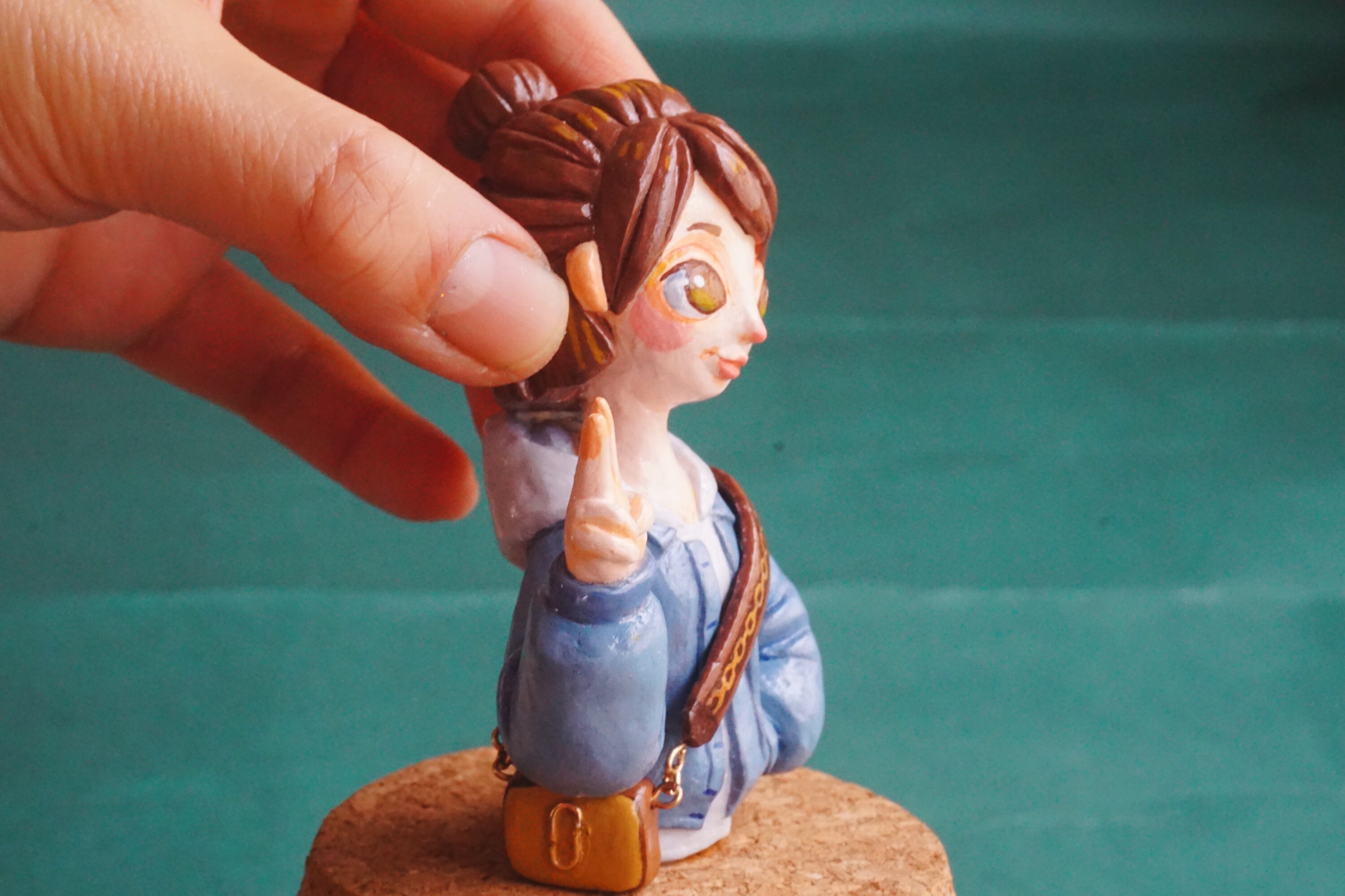 石塑粘土定制摆件之祝老妖精生日快乐