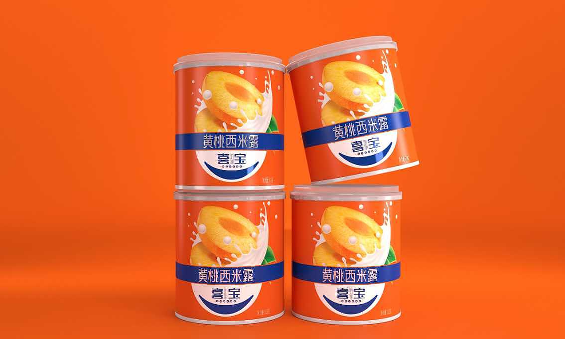 喜宝鲜果罐头——徐桂亮品牌设计!