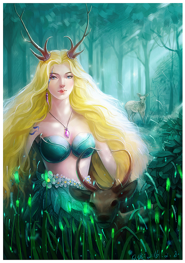 《鹿精》森林女神