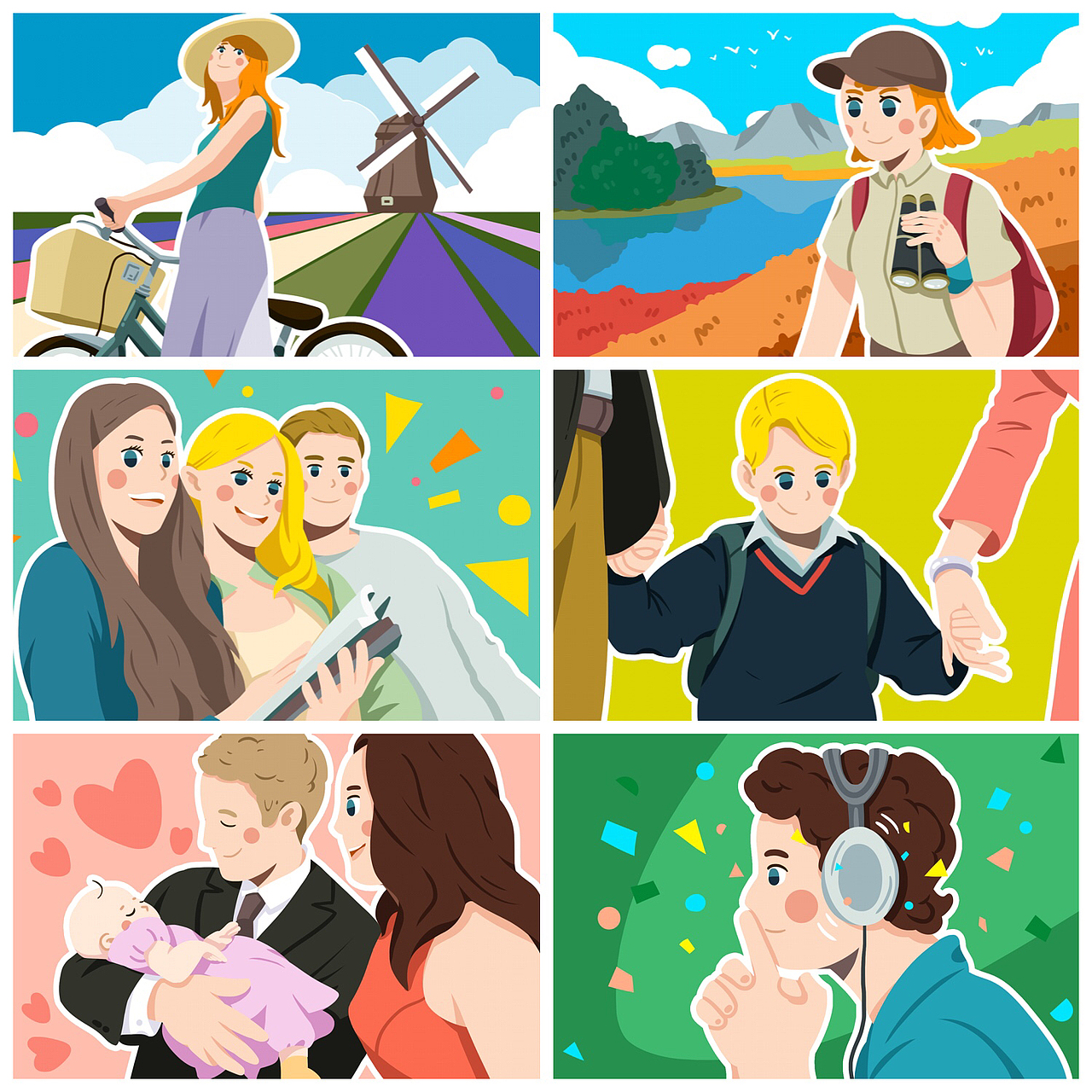 vipjr9月-11月微信推广插画集