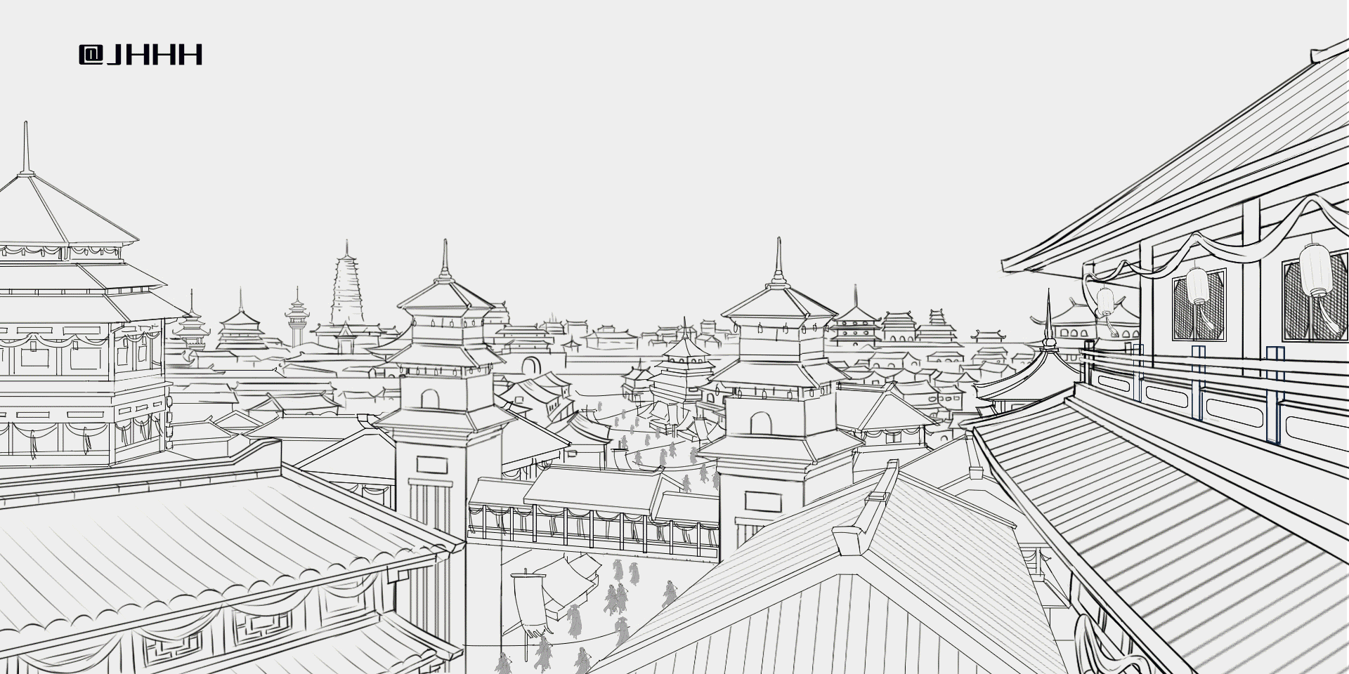OPPO x 天官赐福 ｜赐福星年 欧哩欧气＃主KV插画（图ZMjQyNDIyNDQ4） - 商业插画 - 站酷设计师JHHH家煌原创素材 - 站酷ZCOOL