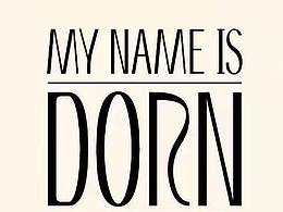 《DORN/多恩设计工作室》-品牌字体设计练习