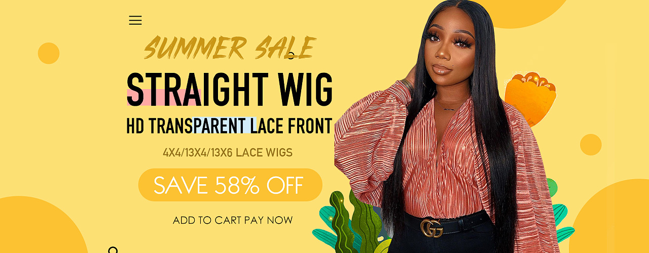 速卖通假发店铺618大促轮播