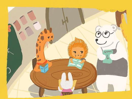 动物幼儿园插画设计