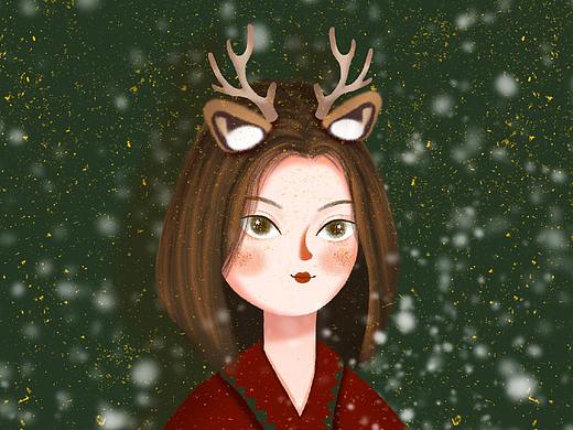 2019圣诞节习作（个人主页-ZNDE4MDg1ODA=） - 创作习作 - 站酷设计师张蓝弋AUNTBLUE原创素材 - 站酷ZCOOL