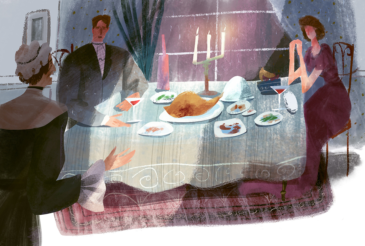 百词斩《双城记》配图（图ZMTgxNDIxMzA0） - 商业插画 - 站酷设计师JX简晰原创素材 - 站酷ZCOOL