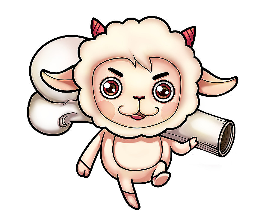 小羊吉祥物,试一试
