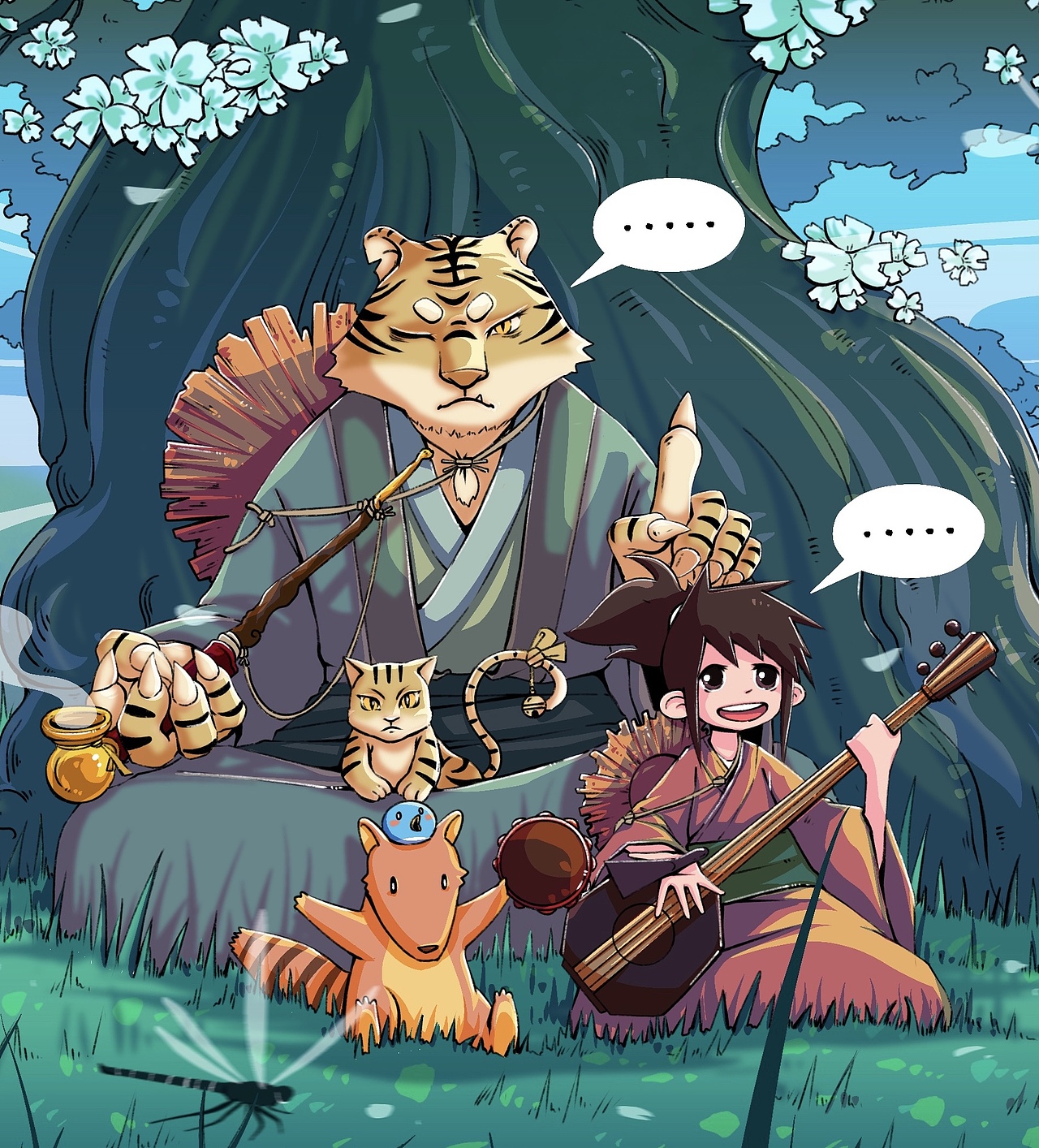 《和风物语-捕鱼人》（图ZMjY2MjIxMjE2） - 商业插画 - 站酷设计师11路公交站原创素材 - 站酷ZCOOL