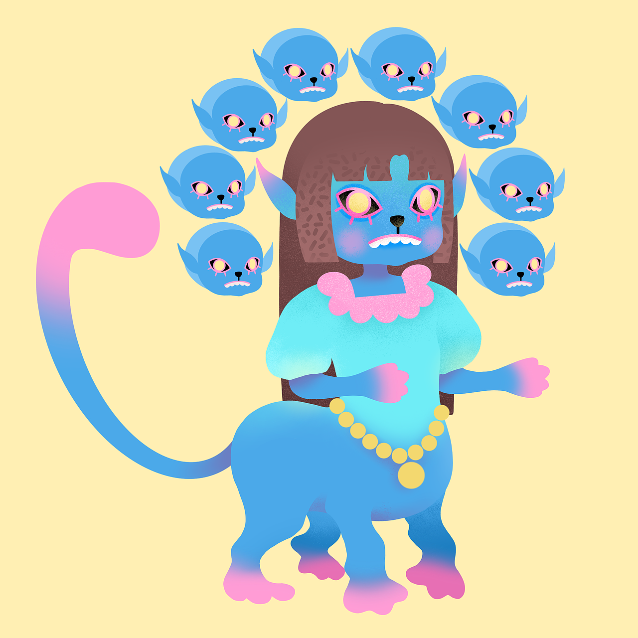 《山海异兽》——新文创插画设计/角色IP文创化（图ZMzA4MDYyNjIw） - 艺术插画 - 站酷设计师黄uu原创素材 - 站酷ZCOOL