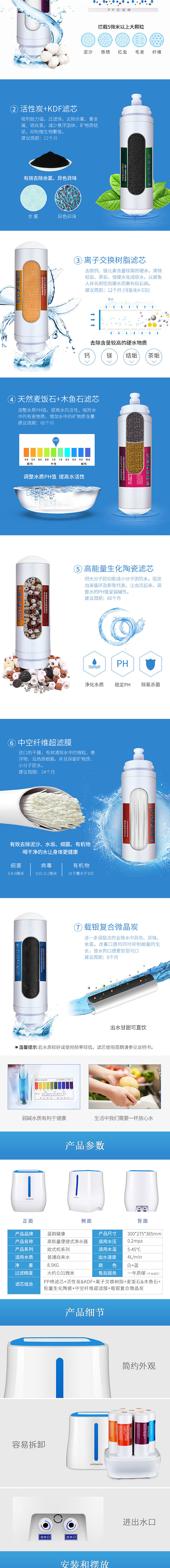 蓝韵净水器京东众筹详情页