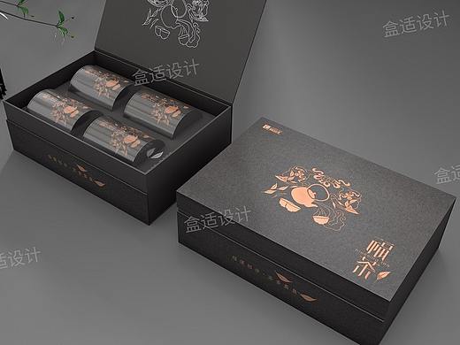 箱盒汇 | ：简约风【福·茶】茶叶包装设计
