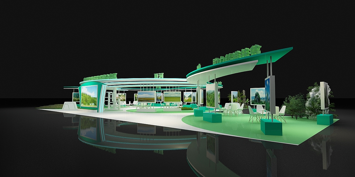 地方展会展厅3d效果图设计 大型展位展台设计案例分享（图ZMjA0Njk2MDE2） - 其他三维 - 站酷设计师阿杰smac原创素材 - 站酷ZCOOL