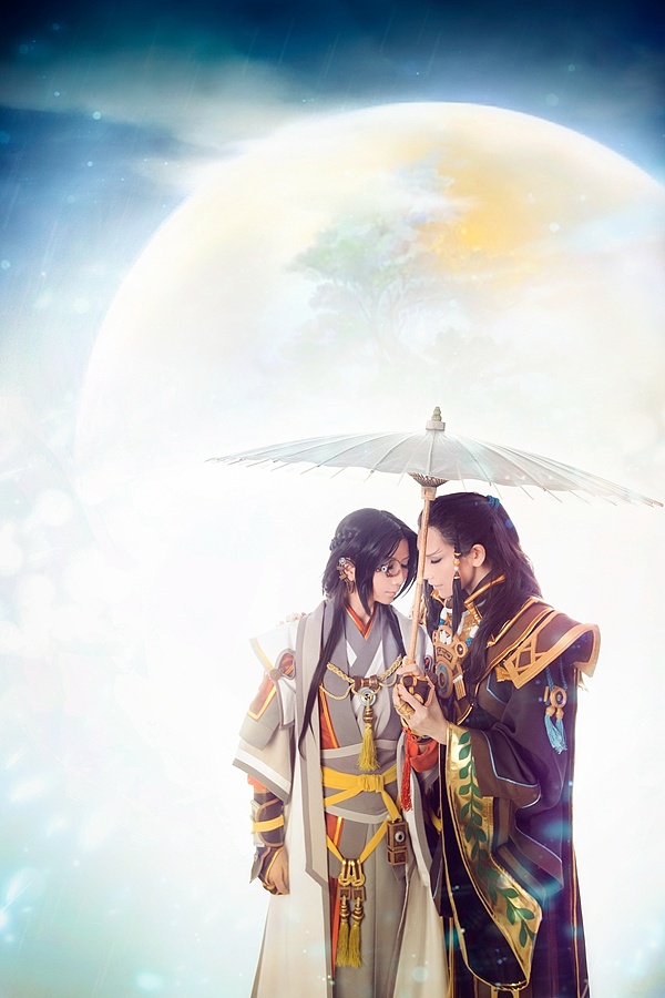 因为都是很认真的coser! 沈夜  七雪 谢依  紫堂宿 摄影  黑猫-妖