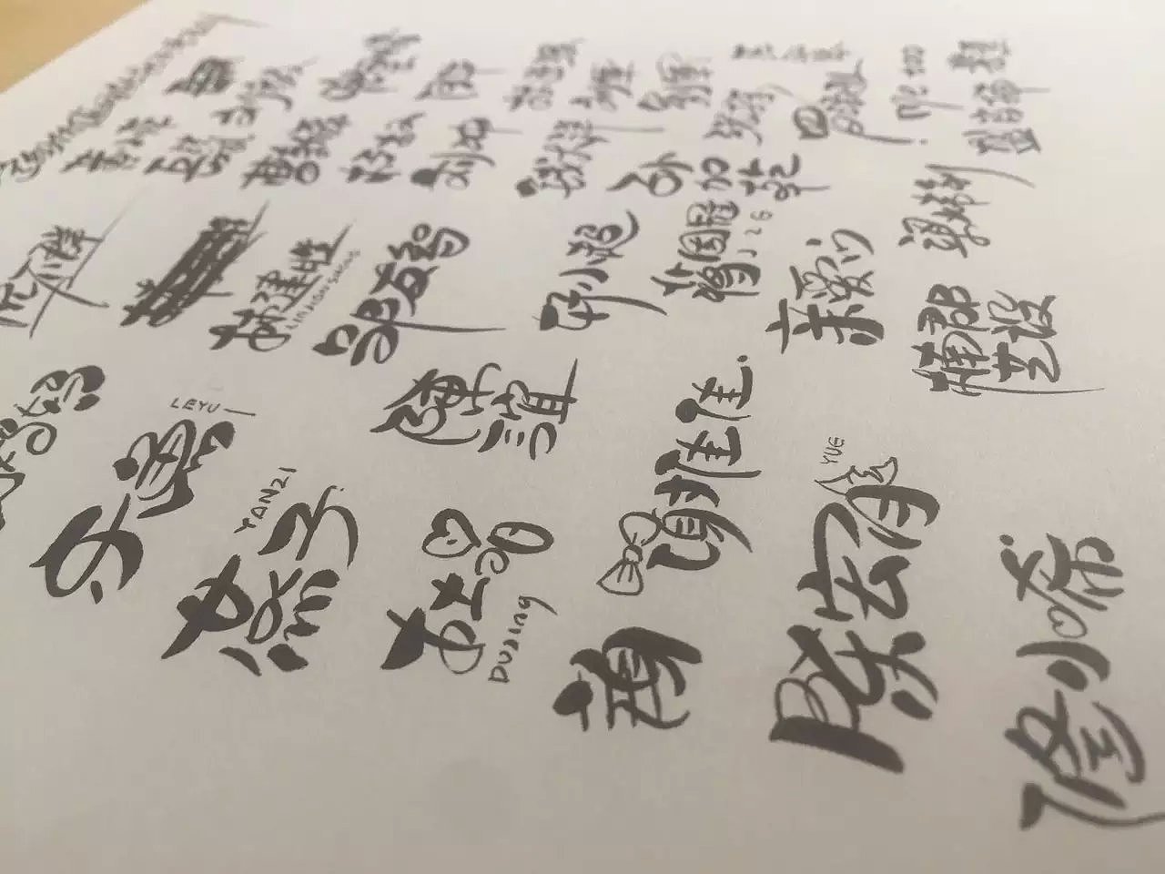 手绘艺术签名，卡通字体（图ZMzE3MzIyNjA=） - 字体/字形 - 站酷设计师请叫我小小鱼原创素材 - 站酷ZCOOL