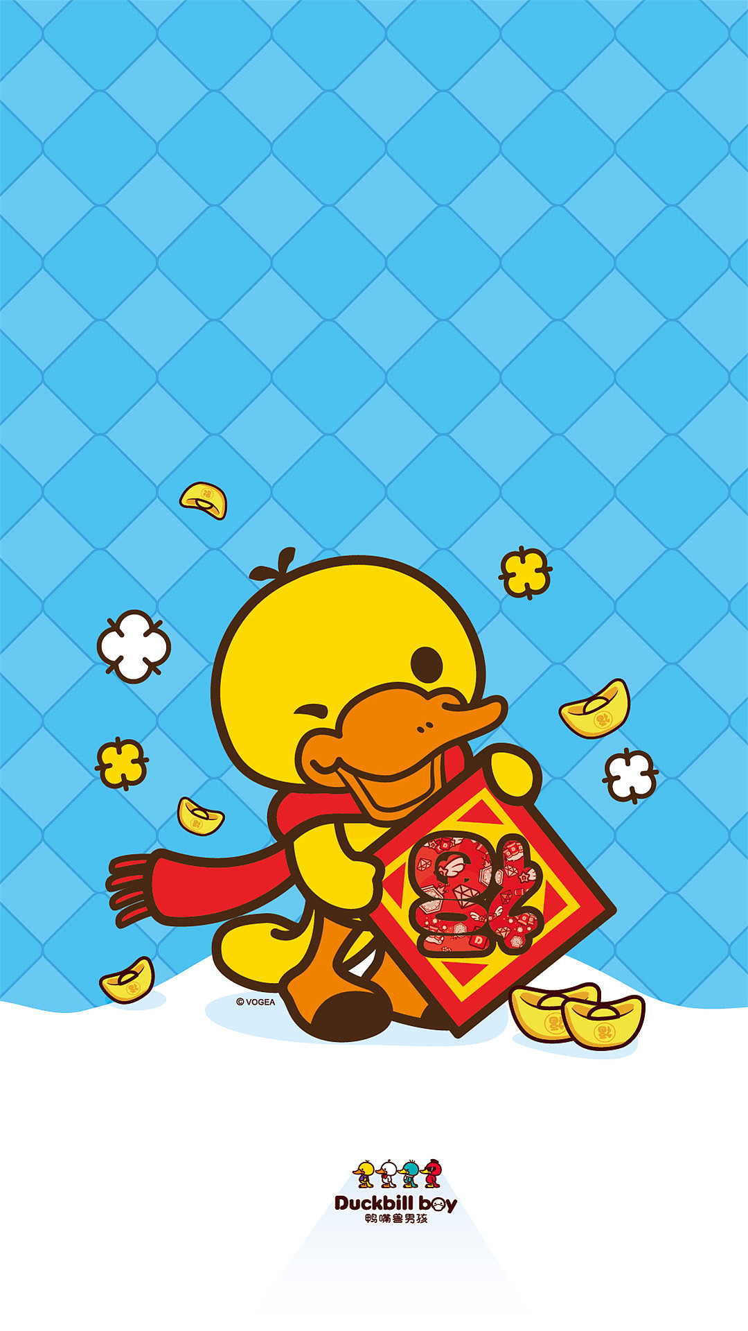 鸭嘴兽男孩 2016新年贺岁壁纸(电脑壁纸、IPHONE壁纸、iPad壁纸、安卓手机壁纸)