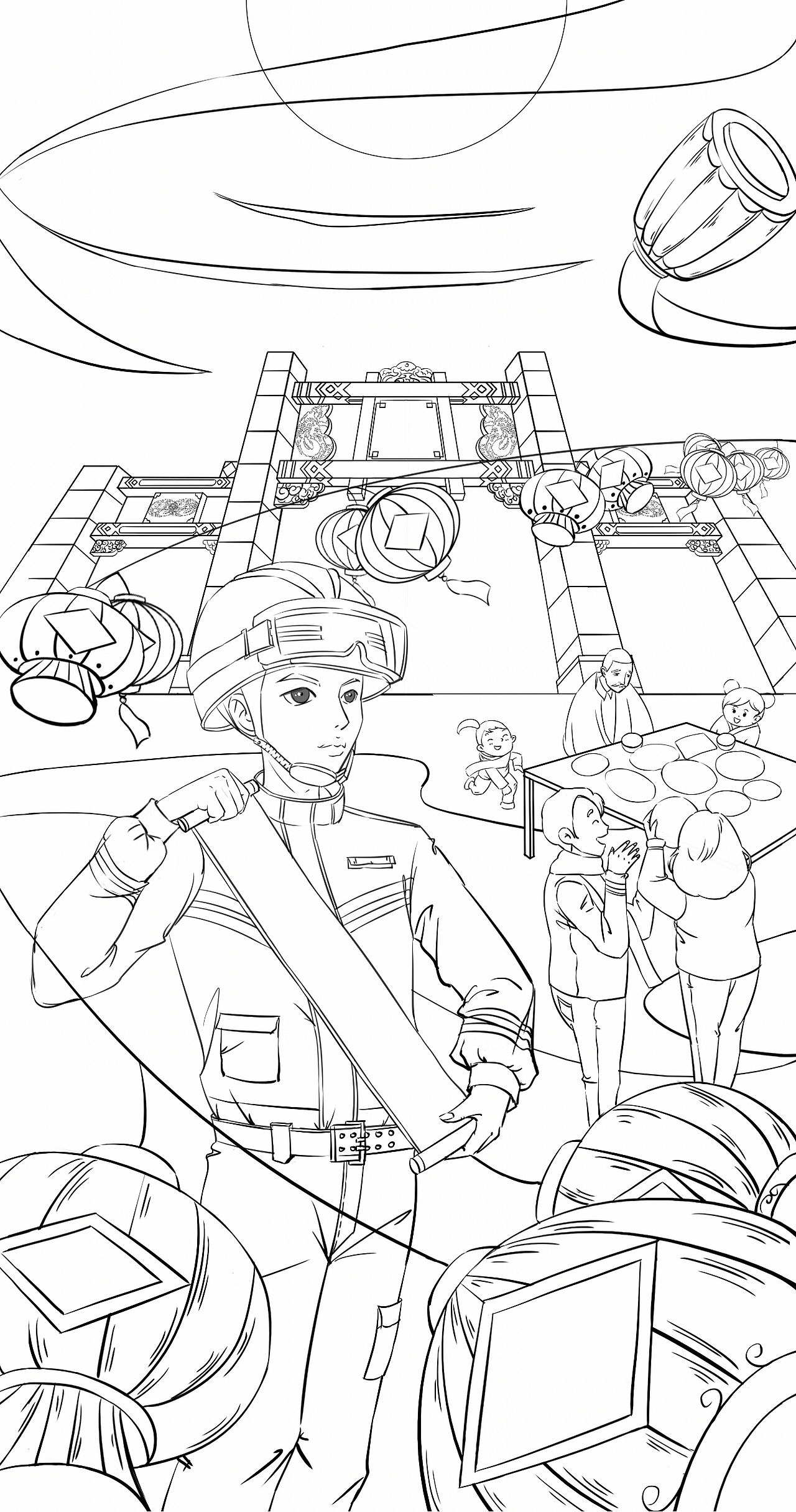 辽宁消防商稿|插画|商业插画|竹竹吖_原创作品-站酷zcool