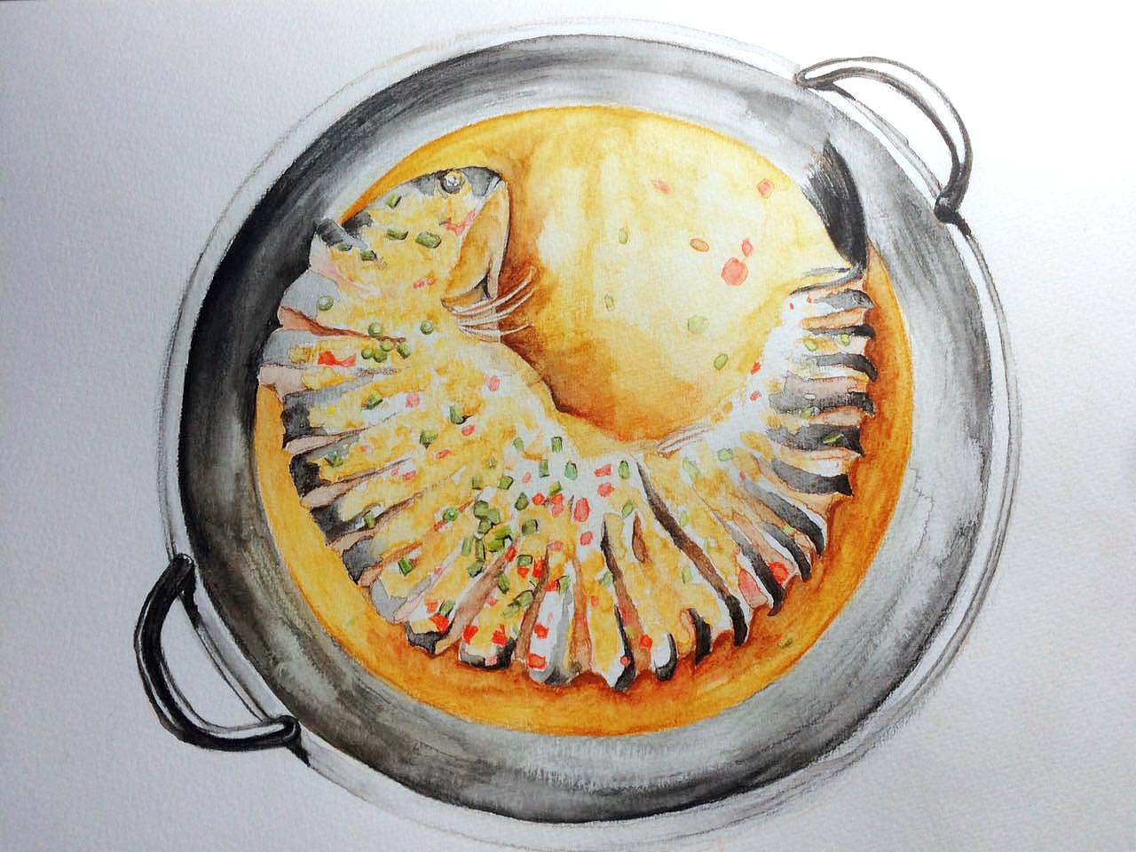 最近的彩铅手绘美食(定期更新哦)