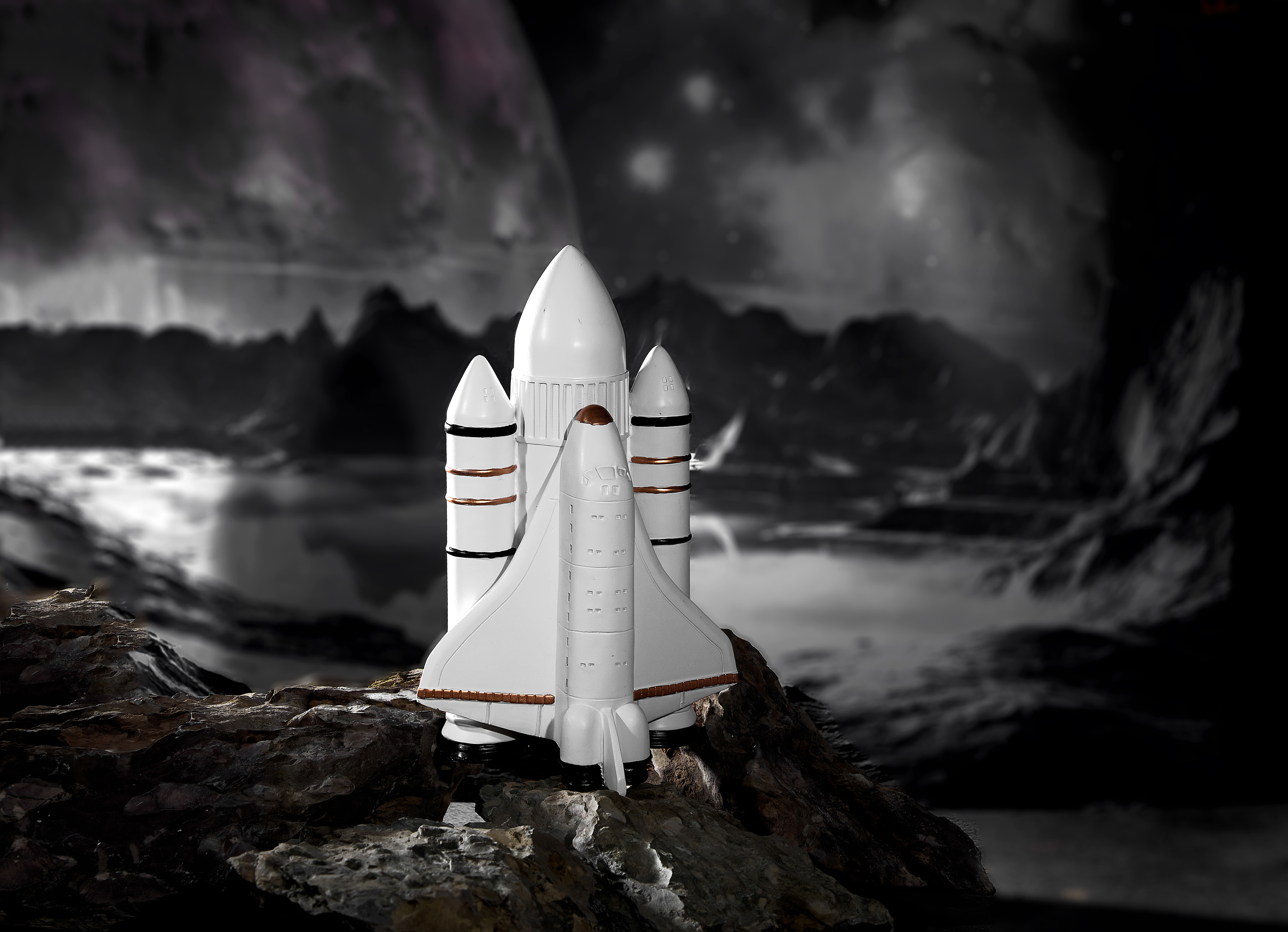 太空人摆件摄影