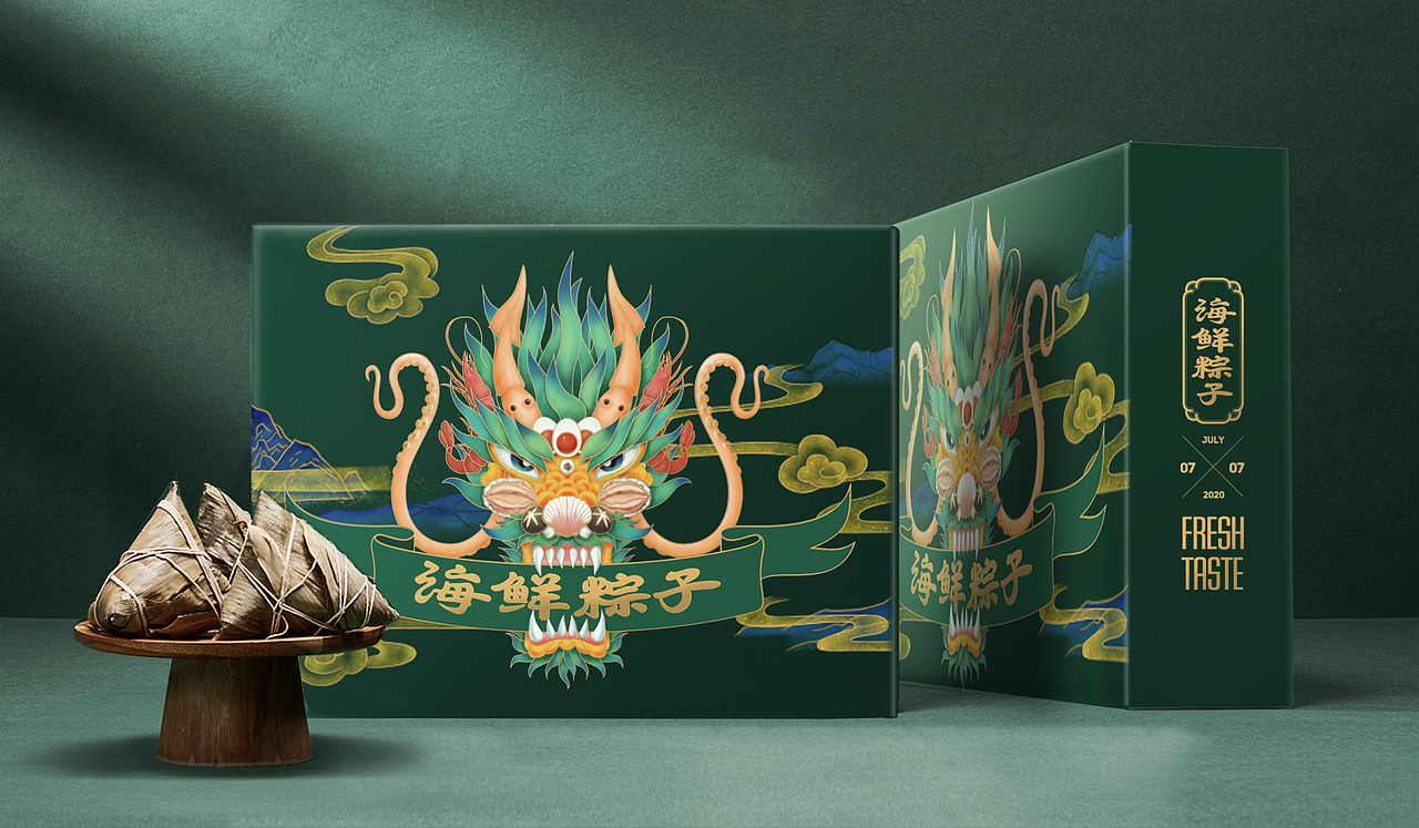 东山海鲜粽子（图ZMjM0MjkxNTY4） - 包装 - 站酷设计师KellyLiu爱设计原创素材 - 站酷ZCOOL