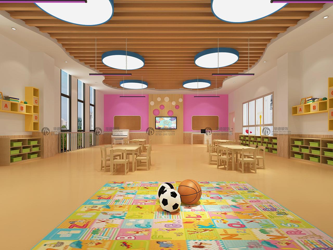 幼儿园多功能厅墙面布置图片大全 – 设计本装修效果图