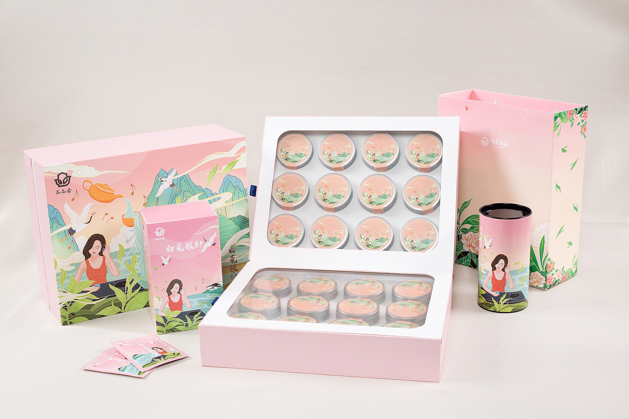 包装设计-品品香白茶年轻化包装设计（图ZMjE1OTEyMDQ0） - 商业插画 - 站酷设计师这个ID有点萌原创素材 - 站酷ZCOOL