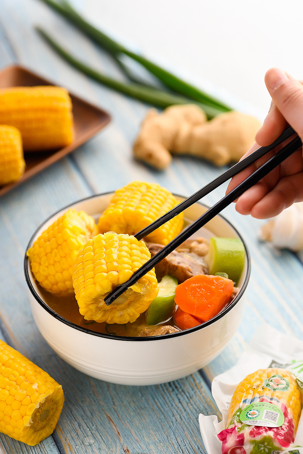 玉米棒、玉米粒拍摄